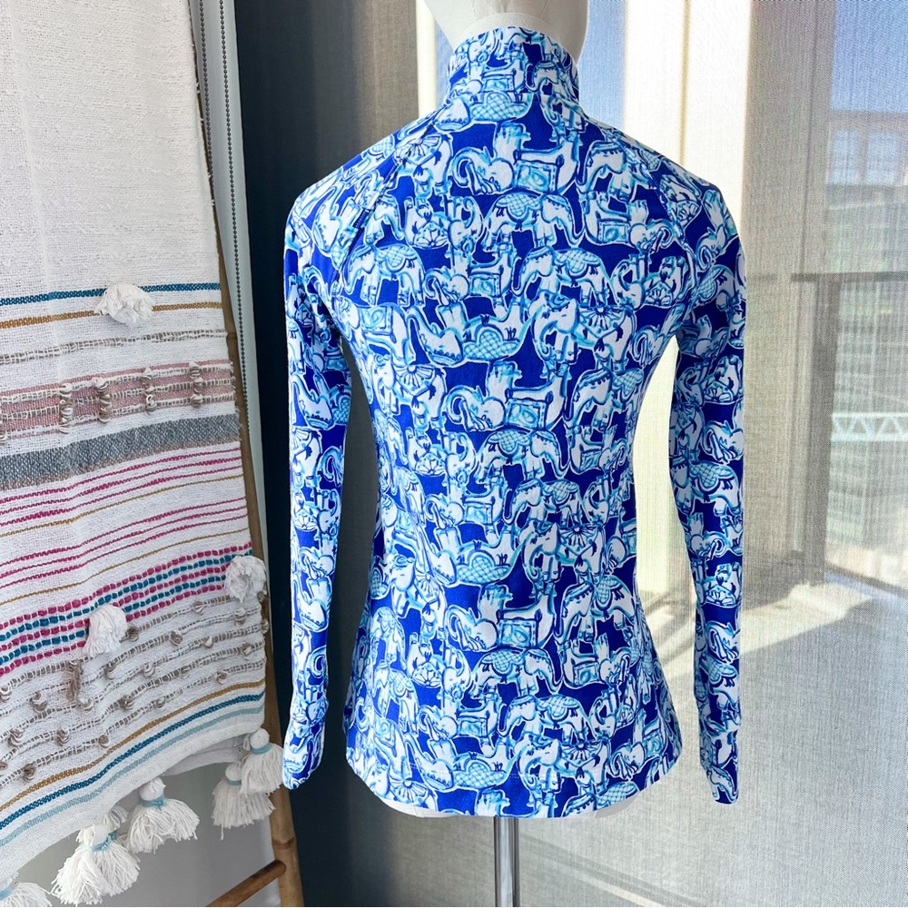 Lilly Pulitzer UPF 50+ Skipper Deep Indigo Joy Ride Popover Women’s Size XXS - Picture 4 of 10